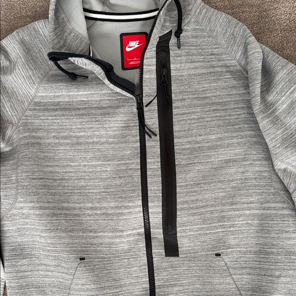 Nike Heather Gray Zip-Up - Picture 3 of 6